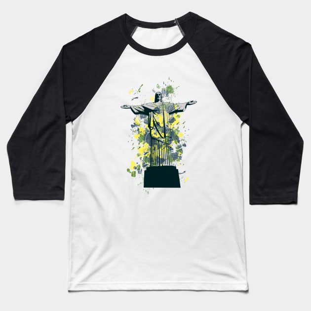 Christ the Redeemer Design Baseball T-Shirt by Jarecrow 